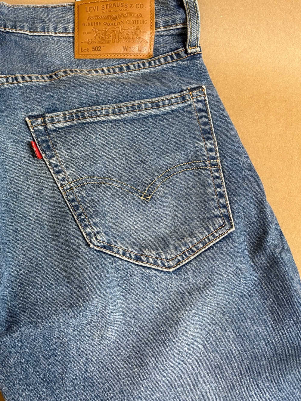 👖Levi’s 502 Taper Jeans Men’s W32 L34 Medium Wash Straight Leg Stretch